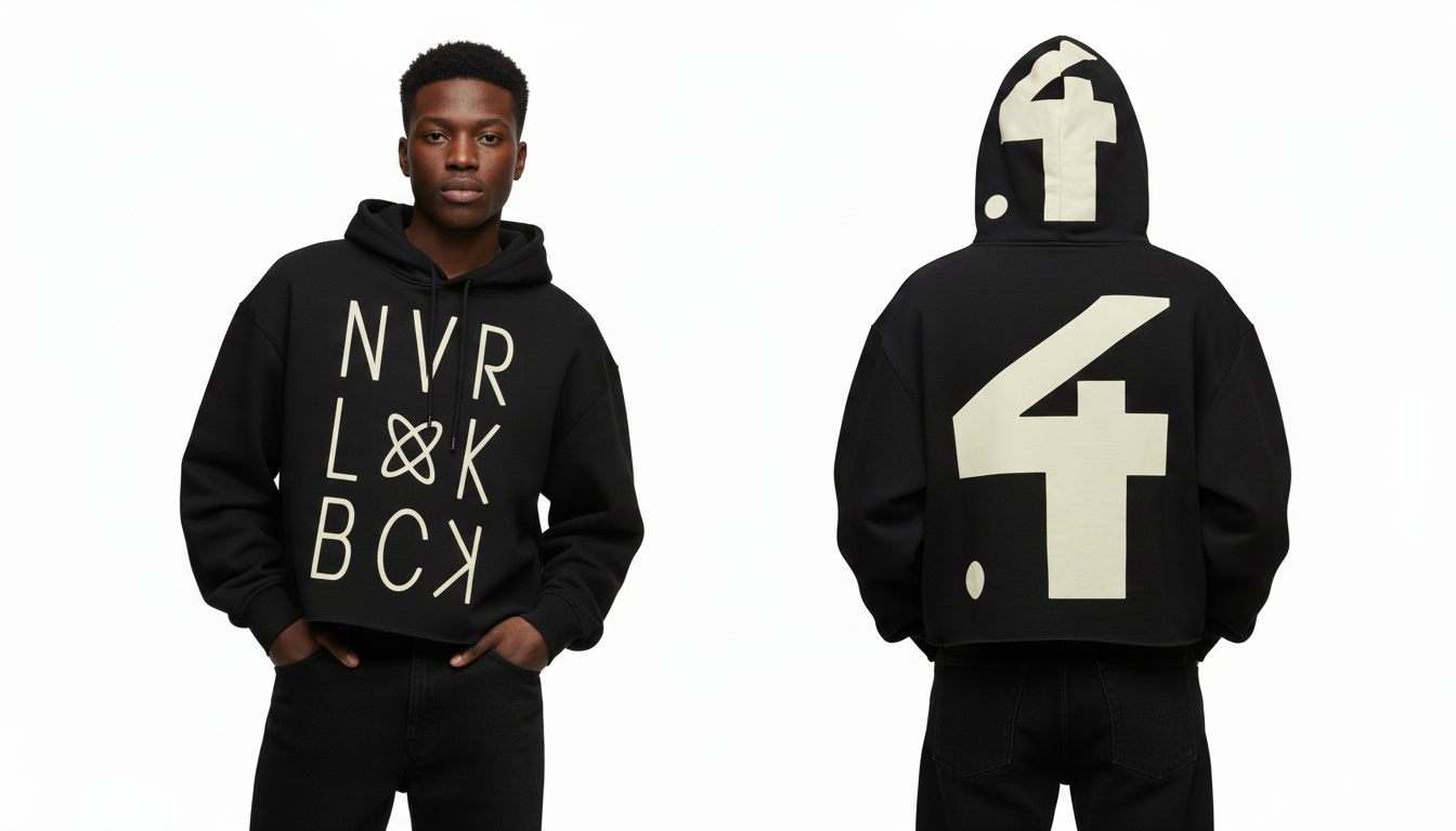 (Youth) Never Look Back Crop Hoodie